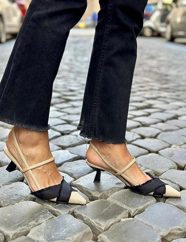 Nikolett - Elegáns slingback cipők