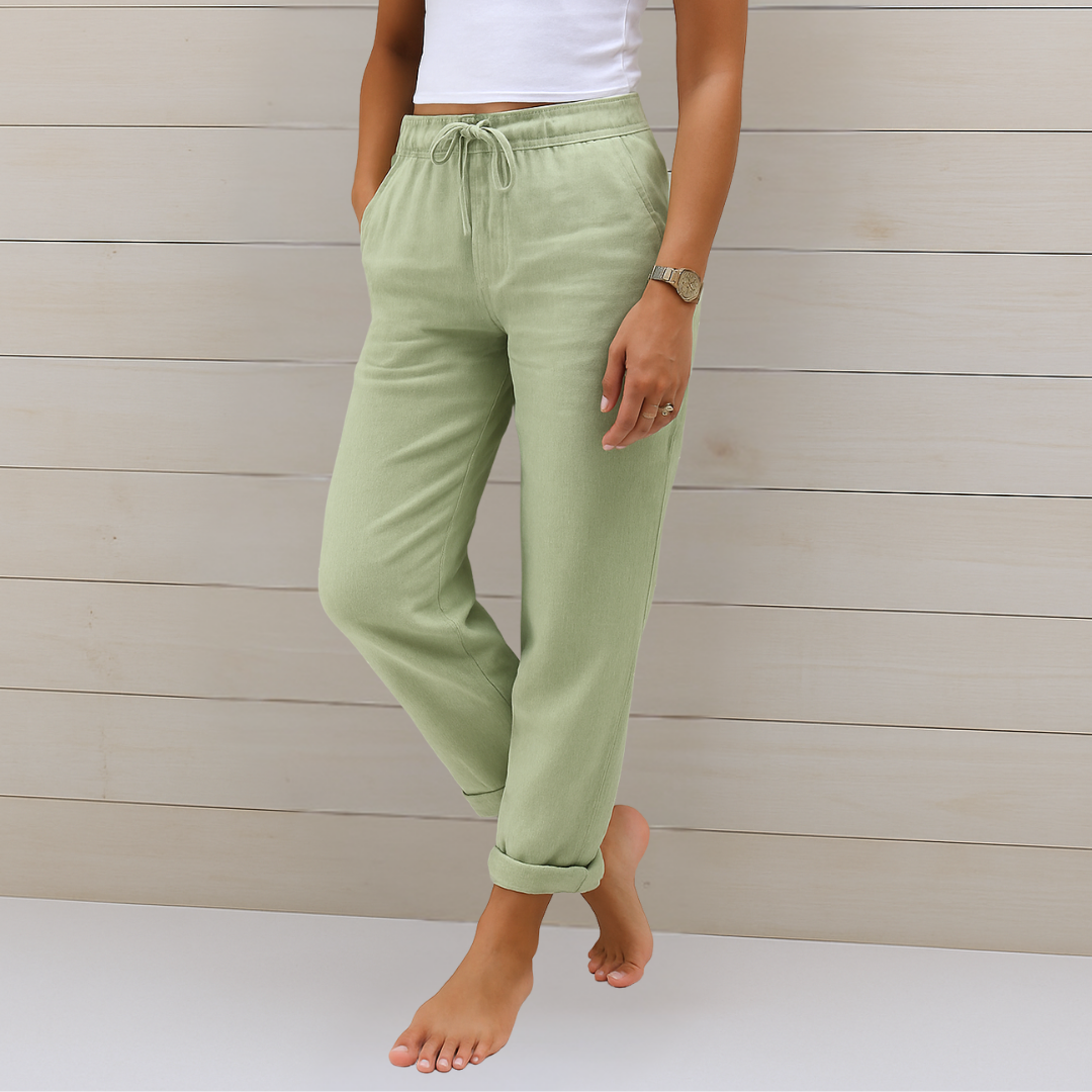 Erzsébet - Prémium len elasztikus nadrág
