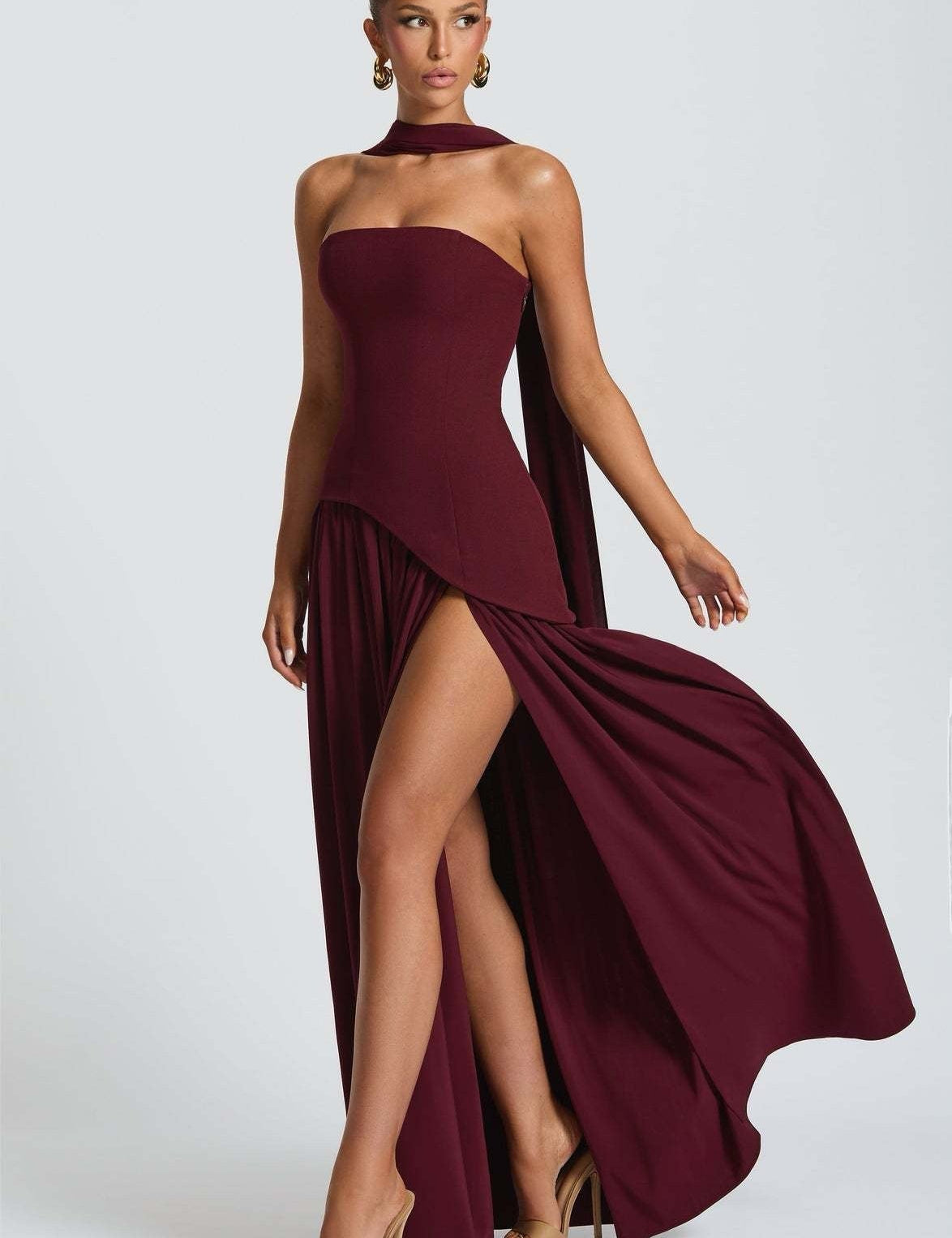 Flóra - Elegáns hosszú ruha